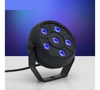 Прожектор Luazon PAR для сцены, 220 В, 6х1,5 Вт, RGB, АВТОЗВУК 3852588