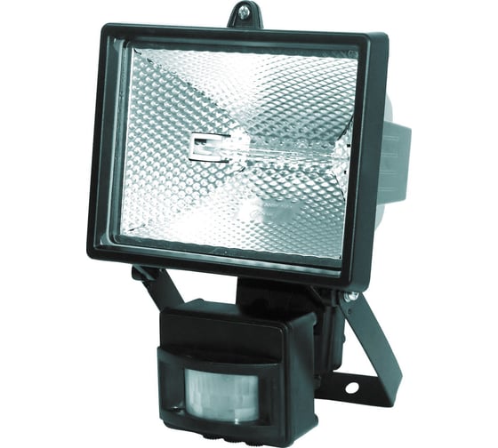 Прожектор Camelion ST-150A черный, с датчиком движения,120 градусов, 220V, 150W 7248
