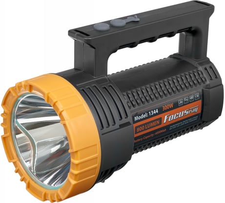 Фонарь FOCUSray 1344 аккумулятор 4000 mAH WHITE LASER 800 люмен USB кабель 890569