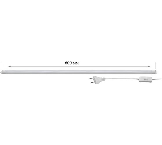 Линейный светильник Ultraflash LWL-2022-01 Led 9 Вт, 4500К, с проводом и выключателем 14385
