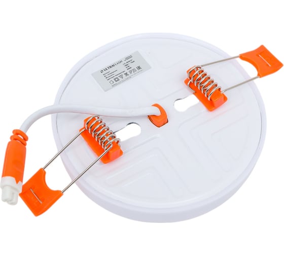 Светодиодный встраиваемый светильник Ultraflash LTL-5039-01 LED 10 Вт, 6500К, с блоком питания 14417