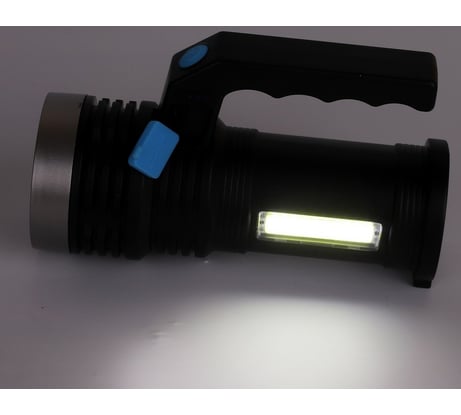 Аккумуляторный фонарь Ultraflash LED53765 4В, черный 2LED, 3 Вт, 4 режима USB 14665