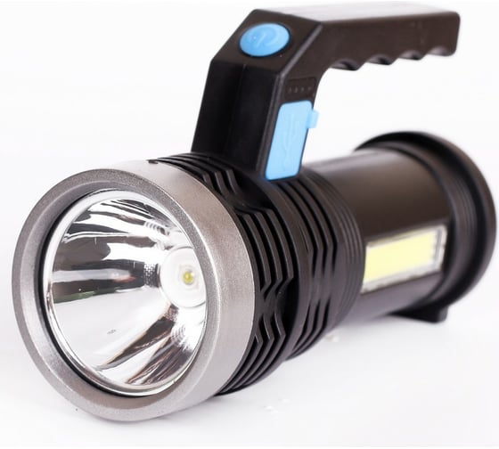 Аккумуляторный фонарь Ultraflash LED53765 4В, черный 2LED, 3 Вт, 4 режима USB 14665