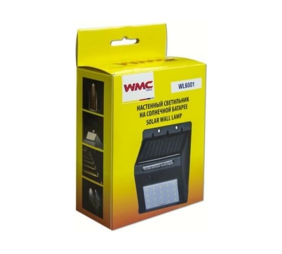 Светодиодный настенный светильник WMC TOOLS на солнечной батарее 48729 WL6001