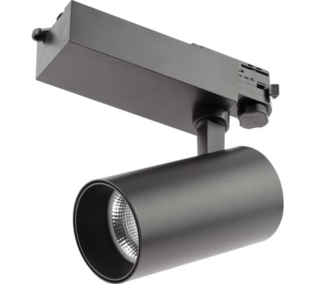 Трековый трехфазный светильник ЭРА SТR303630KB30 узкий луч 3000K черный Б0049779