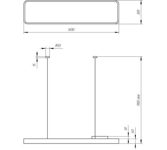 Светодиодный светильник ЭРА Geometria Block SPO-111-W-40K-060 60Вт 4000К 7200Лм белый Б0050538