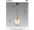 Подвесной светильник Citilux NORT янтарь CL475011 12