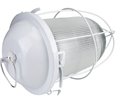 Светильник с решеткой ЭРА НСП 41-200-003 Желудь сталь стекло IP54 E27 max 200Вт белый Б0052020