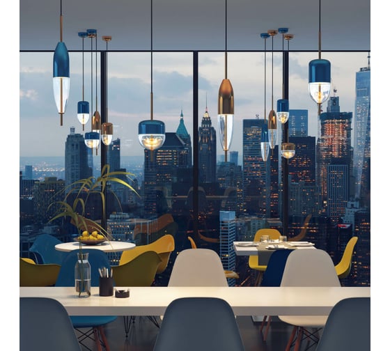 Подвес ODEON LIGHT стекло LED 12W LARUS 4619/12L