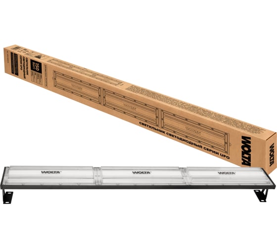 Складской линейный светильник Wolta с линзой 150Вт 5700K 15000лм IP65 без пульсации UFOY-150W/03