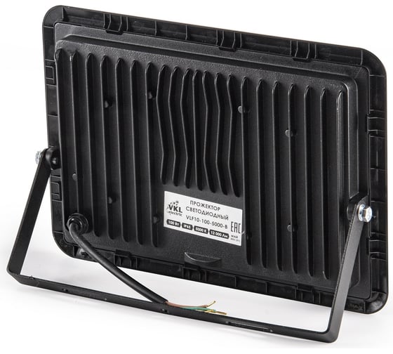 Прожектор VKL electric LED 100W VLF10-100-5000-B 5000К 12000Лм 220V IP65 черный 1/10 1199082