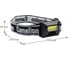 Фонарь налобный Camelion LED5384 черный,1Вт COB LED, 3 реж, 3XAAA, пласт, блист 15689 4
