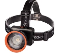 Налобный аккумуляторный фонарь КОСМОС 15Вт LED/Li-ion 18650 2х1500mAh/ABS-пластик/линза Френеля/USB Type-C KOC533Lit