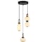 Светильник светодиодный подвесной Ambrella Light BK WH черный белый 19W 3000K LH53143 1
