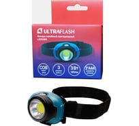 LED5385 (фонарь налобн, маренго, 3Вт COB LED, 3 реж, 3XAAA, пласт, бокс) Ultraflash 15690