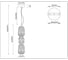 Светильник светодиодный Ambrella Light подвесной SB TI бронза янтарь 23W 3000K LH30102 5