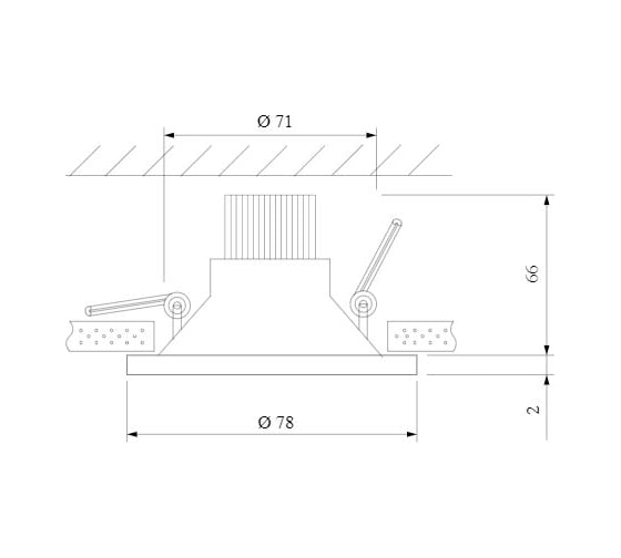 Встраиваемый светильник Elektrostandard - 15266 LED 7W 4200K черный a055719