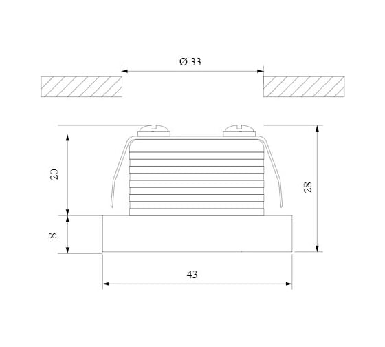 Встраиваемый светильник Elektrostandard 15268 LED 3W прозрачный a056018