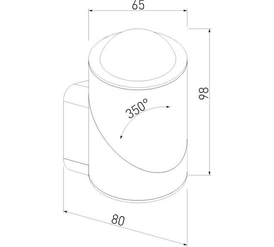 Садово-парковый светильник Elektrostandard 35127 - U GIRA U LED черный a056334