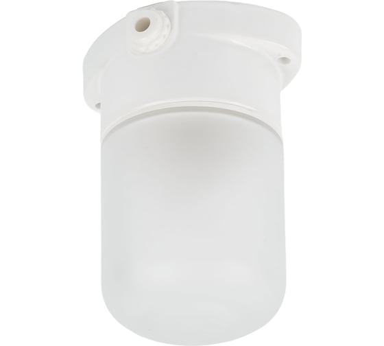 Светильник FERON НББ 01-60-101 112х137х112мм, E27 max 60Вт, прямой керам. корпус, стекло, IP65, белый 53164