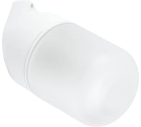 Светильник FERON НББ 01-60-102 129х152х89мм, E27 max 60Вт, наклонный керам. корпус, стекло, IP65, белый 53165