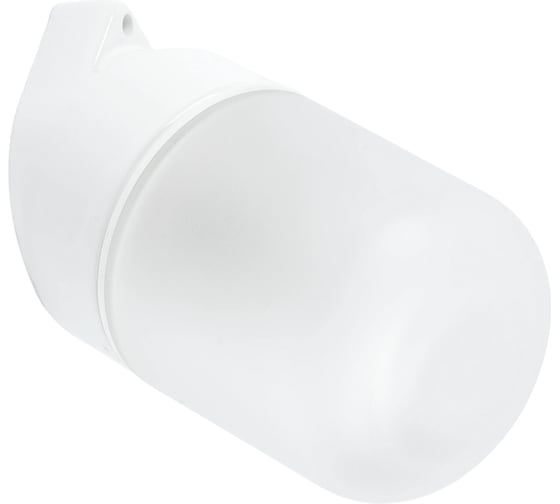 Светильник FERON НББ 01-60-102 129х152х89мм, E27 max 60Вт, наклонный керам. корпус, стекло, IP65, белый 53165