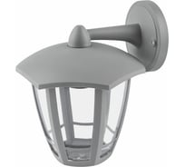Садово-парковый светильник ЭРА серый, настенный, вниз E27, IP44, У1 НБУ 07-40-004 «Дели 3» 8/96 Б0051208