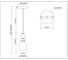 Светильник светодиодный Ambrella Light подвесной BK WH черный белый 6W 3000K LH53141 6