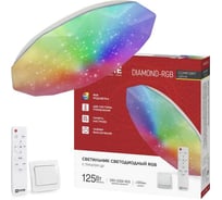 Светильник светодиодный IN HOME COMFORT DIAMOND-RGB 125Вт 230В 3000-6500K 10000Лм 500x105мм с пультом ДУ 4690612058887