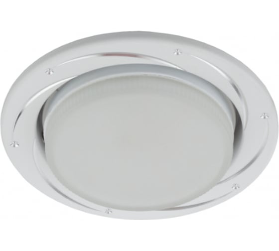 Светильник ЭРА под лампу Gx53, 220V, 13W, серебро/белый KL 77 AL WH1 Б0048963 1