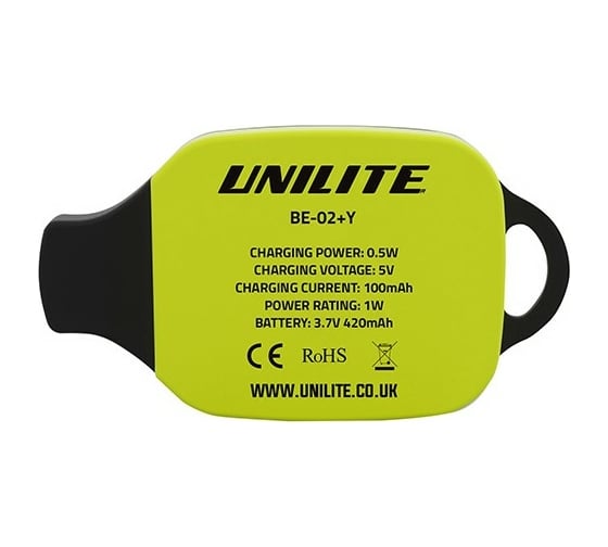 Шапка с фонариком желтая Unilite BE-02+Y
