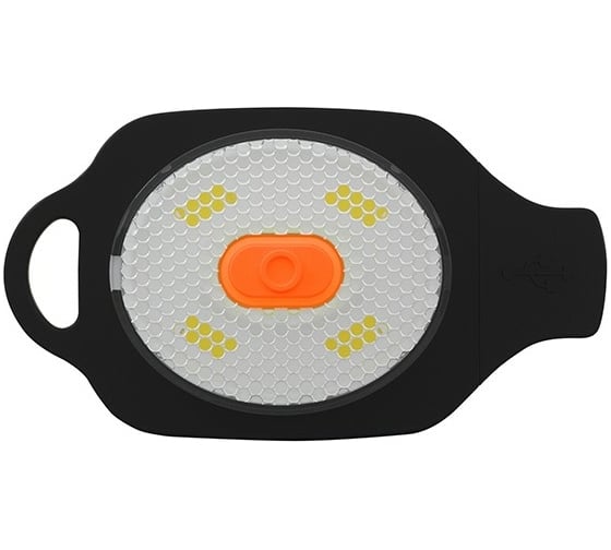 Шапка с фонариком оранжевая Unilite BE-02+O