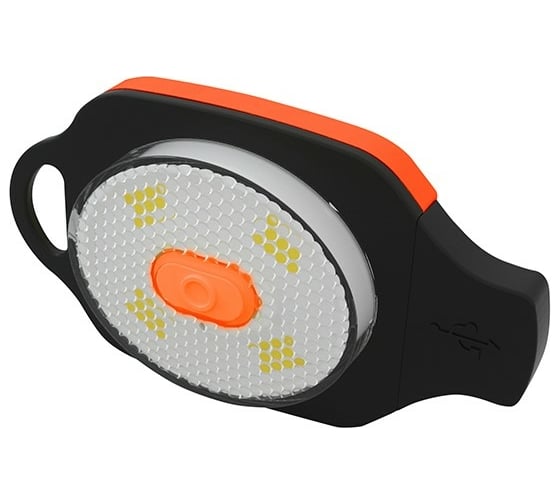 Шапка с фонариком оранжевая Unilite BE-02+O