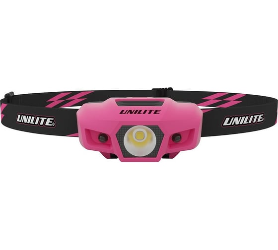 Спортивный налобный фонарь розовый Unilite SPORT-H1-PINK