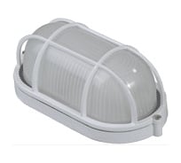 Влагозащищенный светильник СВЕТОЗАР SV-57205-W с решеткой, уличный