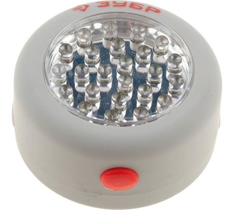 Светодиодный фонарь ЗУБР 28 LED, крючок для подвеса, магнит 61812