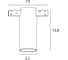 Светильник потолочный ARTE LAMP OPTIMA 48В 12Вт 1300Лм 4000К 90 36 A7270PL-1WH 2
