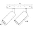 Светильник потолочный ARTE LAMP OPTIMA 48В 2x8Вт 2x830Лм 4000K 90 36 A7260PL-2BK 5