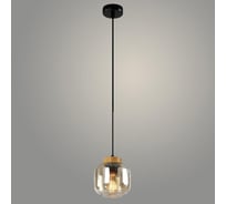 Подвес Светиль 24252-1A BK+WOOD черный/дерево 1х40W E27 h1000, 24 988386366