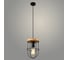 Подвес Светиль 23530/1HQ BK+WOOD черный/дерево 1х40W E27 h1000, 24 988386367 1