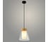 Подвес Светиль 24255/1HQ F BK+WOOD черный/дерево 1х40W E27 h1000, 24 988386363 1