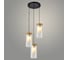 Подвес Светиль 24255/3HQ G BK+WOOD черный/дерево 3х40W E27 h1000, 24 988386365 1