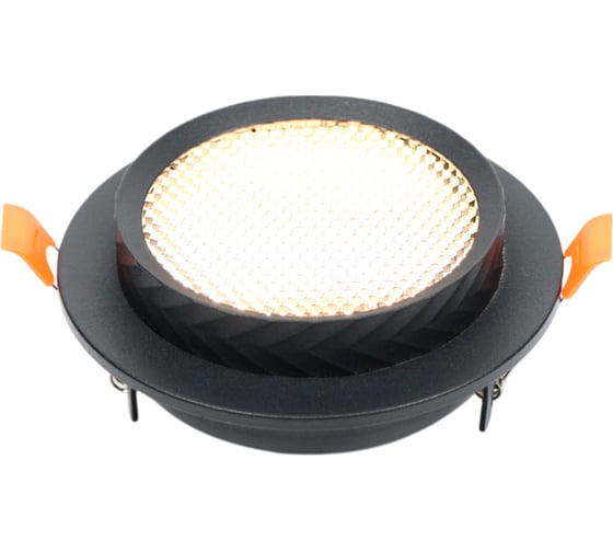 Встраиваемый светильник под лампу GX53 General Lighting Systems Аурум GCL-GX53-H38 черный 662706 1