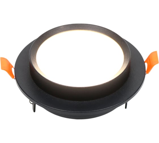 Встраиваемый светильник под лампу GX53 General Lighting Systems Бинар GCL-GX53-H38 черный 662697 1