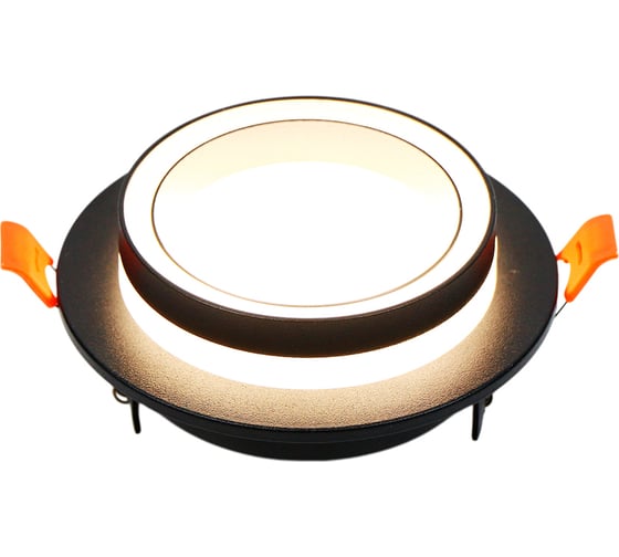 Встраиваемый светильник под лампу GX53 General Lighting Systems Вега GCL-GX53-H38 черный 662688 1