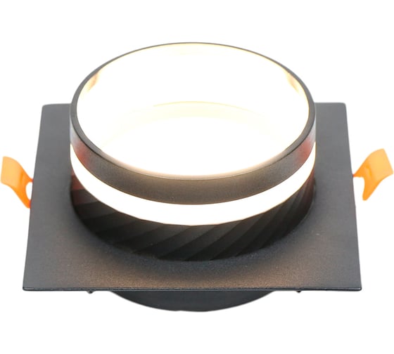 Встраиваемый светильник под лампу GX53 General Lighting Systems Кантис GCL-GX53-H38 черный 662715 1