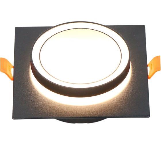 Встраиваемый светильник под лампу GX53 General Lighting Systems Вега GCL-GX53-H38 черный 662691 1