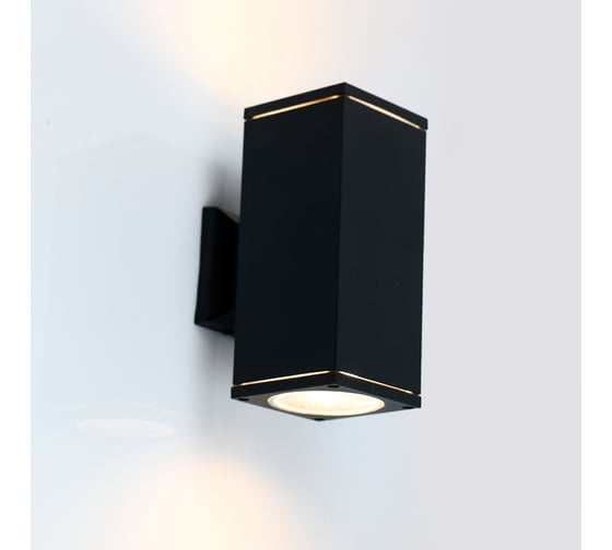 Уличный фасадный светильник под 2 лампы GX53 General Lighting Systems Кватро GWL-2GX53-M-IP65 662262 1