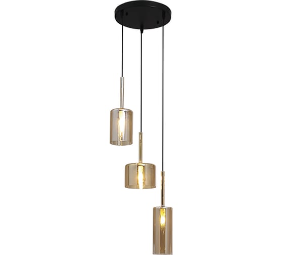 Подвесной светильник Ritter GLASSY 3хG9, янтарь 52648 3 1