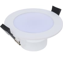 Светильник Gauss Elementary Downlight круг 5W 400lm 4000K 210-240V IP54 90х44 1/40 999420205